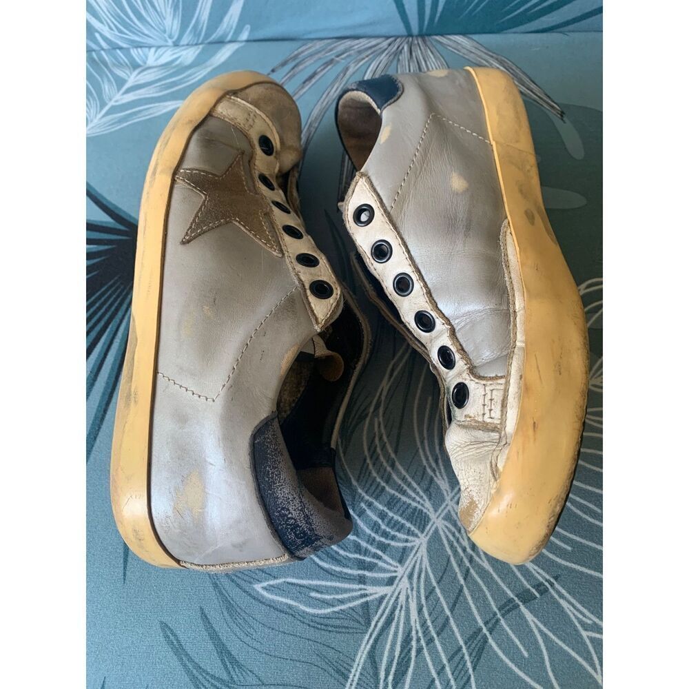 Golden Goose Superstar Silver White SNEAKERS GYM SHOES women’s sz 36 5.5 6 WORN - Picture 8 of 8